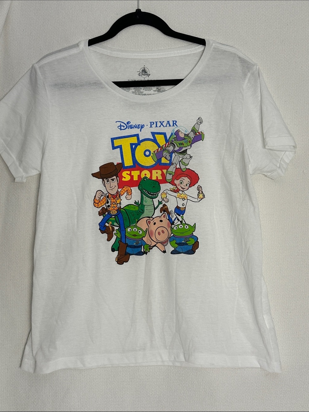 Disney Toy Story White Graphic Short Sleeve Tee